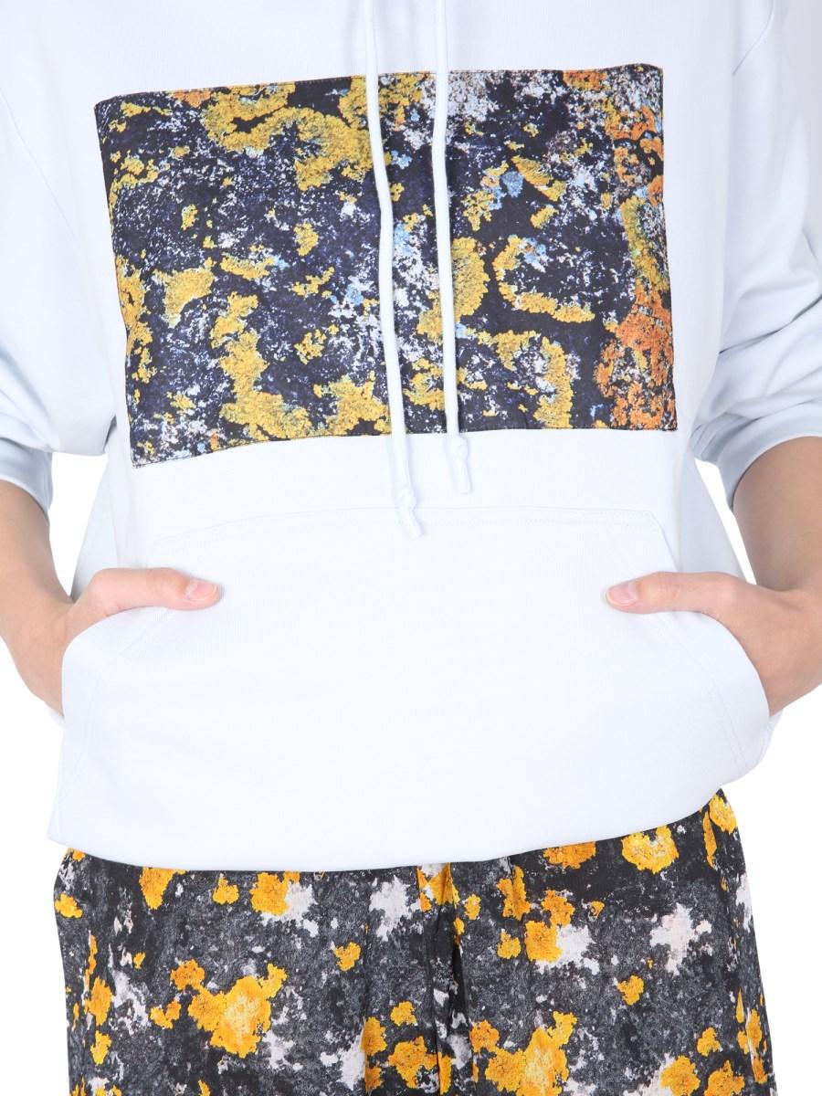 MCQ FELPA "ALBION" CON CAPPUCCIO IN JERSEY DI COTONE