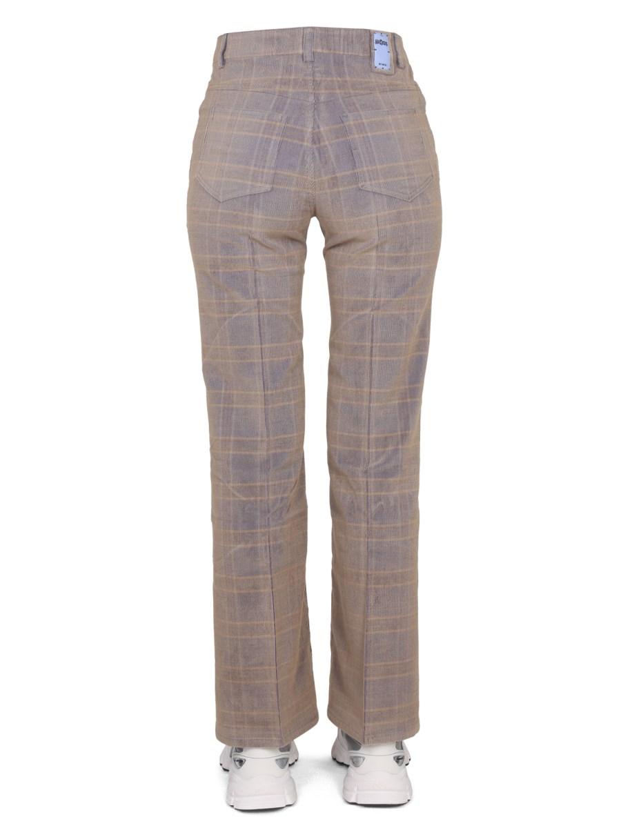 MCQ PANTALONE A VITA ALTA IN VISCOSA