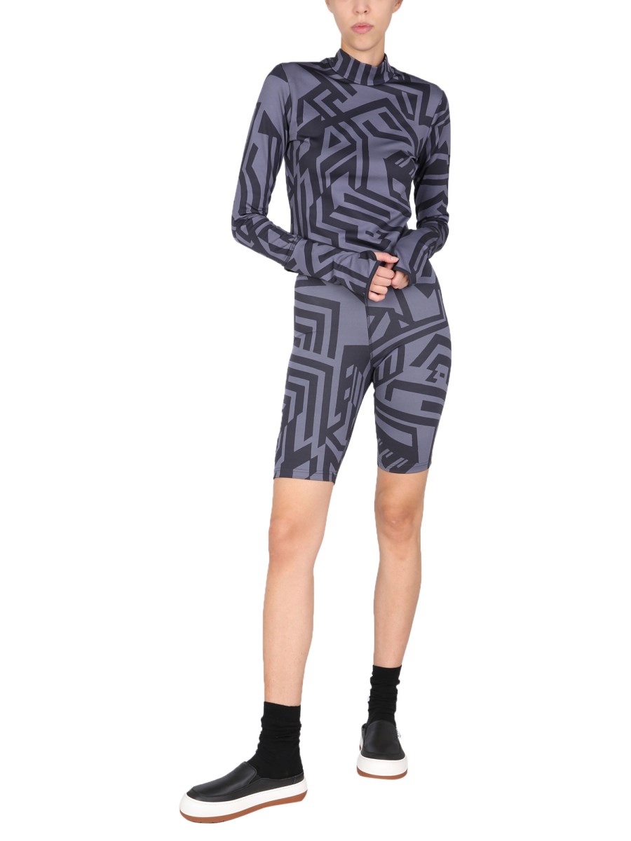 MCQ T-SHIRT DAZZELLE IN JERSEY DI MISTO NYLON