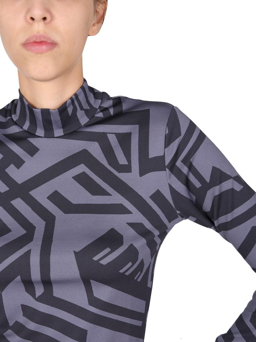 MCQ T-SHIRT DAZZELLE IN JERSEY DI MISTO NYLON