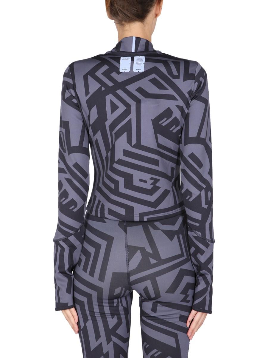 MCQ T-SHIRT DAZZELLE IN JERSEY DI MISTO NYLON