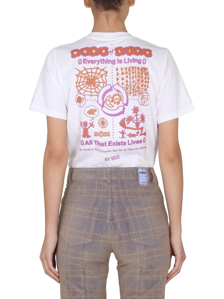 MCQ T-SHIRT IN COTONE CON LOGO