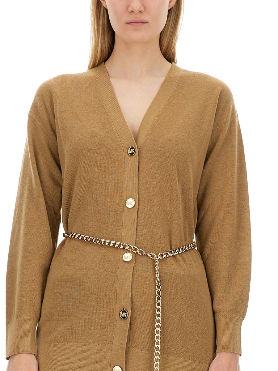 MICHAEL BY MICHAEL KORS CARDIGAN CON CINTURA