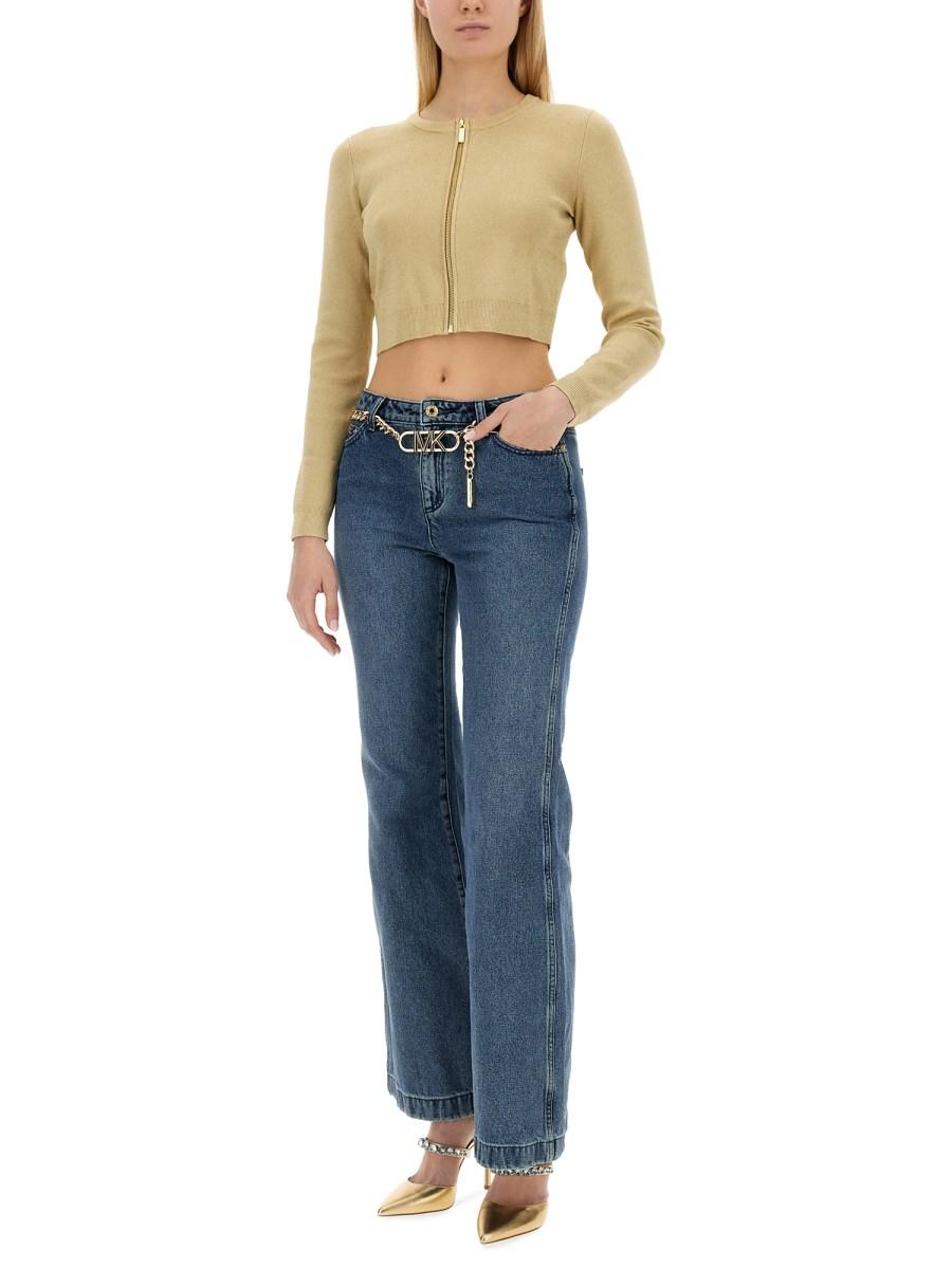 MICHAEL BY MICHAEL KORS CARDIGAN CON ZIP IN MAGLIA