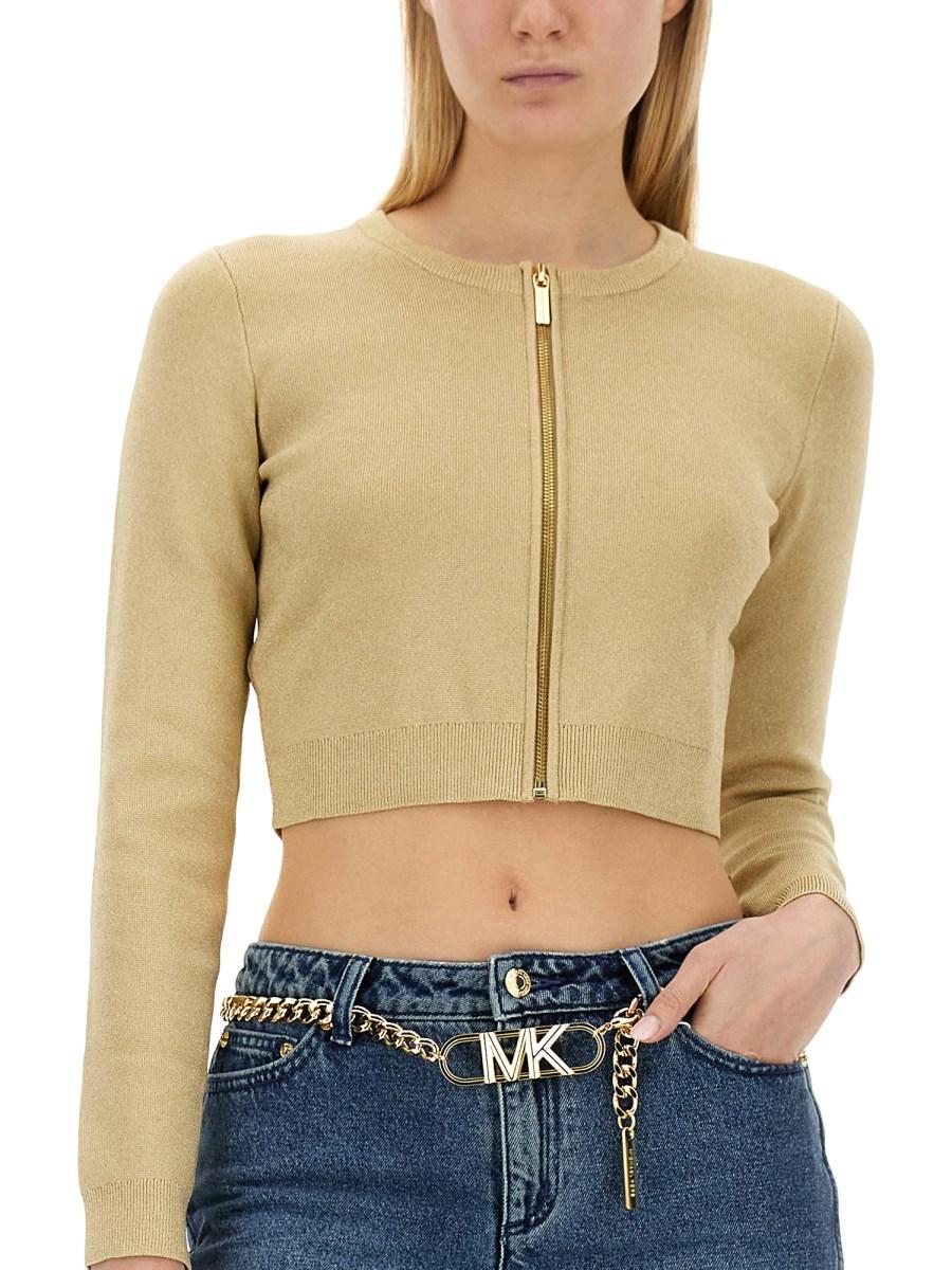 MICHAEL BY MICHAEL KORS CARDIGAN CON ZIP IN MAGLIA