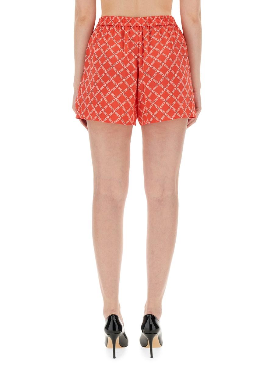 MICHAEL BY MICHAEL KORS SHORTS CON LOGO IN SATIN