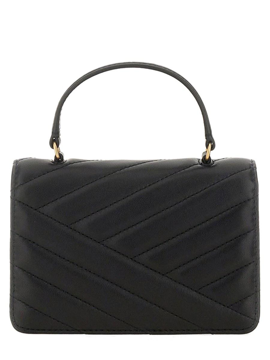 TORY BURCH MINI PORTAFOGLIO CON CATENA E MANICO SUPERIORE "KIRA" IN PELLE CHEVRON