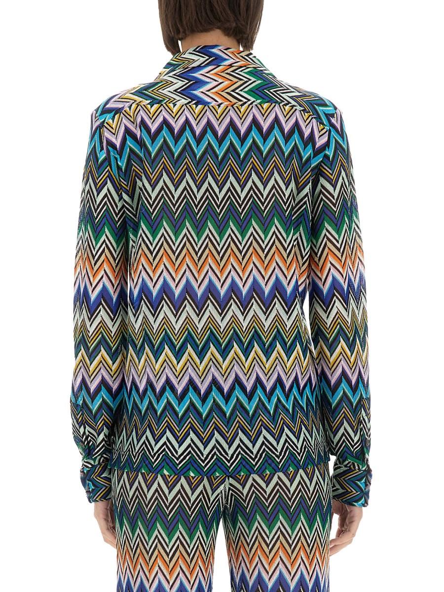 MISSONI CAMICIA TAGLIO BOWLING IN VISCOSA ZIG ZAG