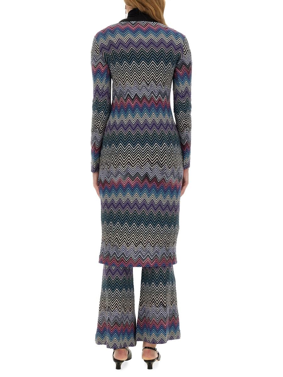 MISSONI CARDIGAN LUNGO IN LANA ZIG ZAG