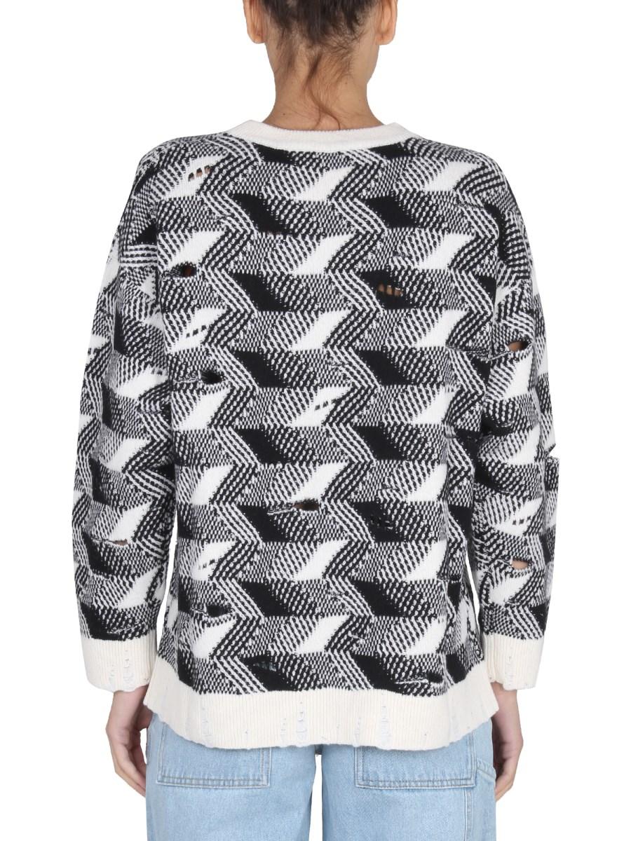 MISSONI MAGLIA JACQUARD IN LANA