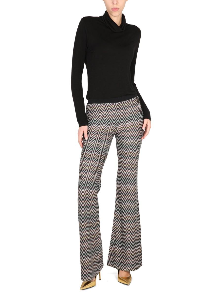 MISSONI PANTALONE IN MAGLIA DI LANA