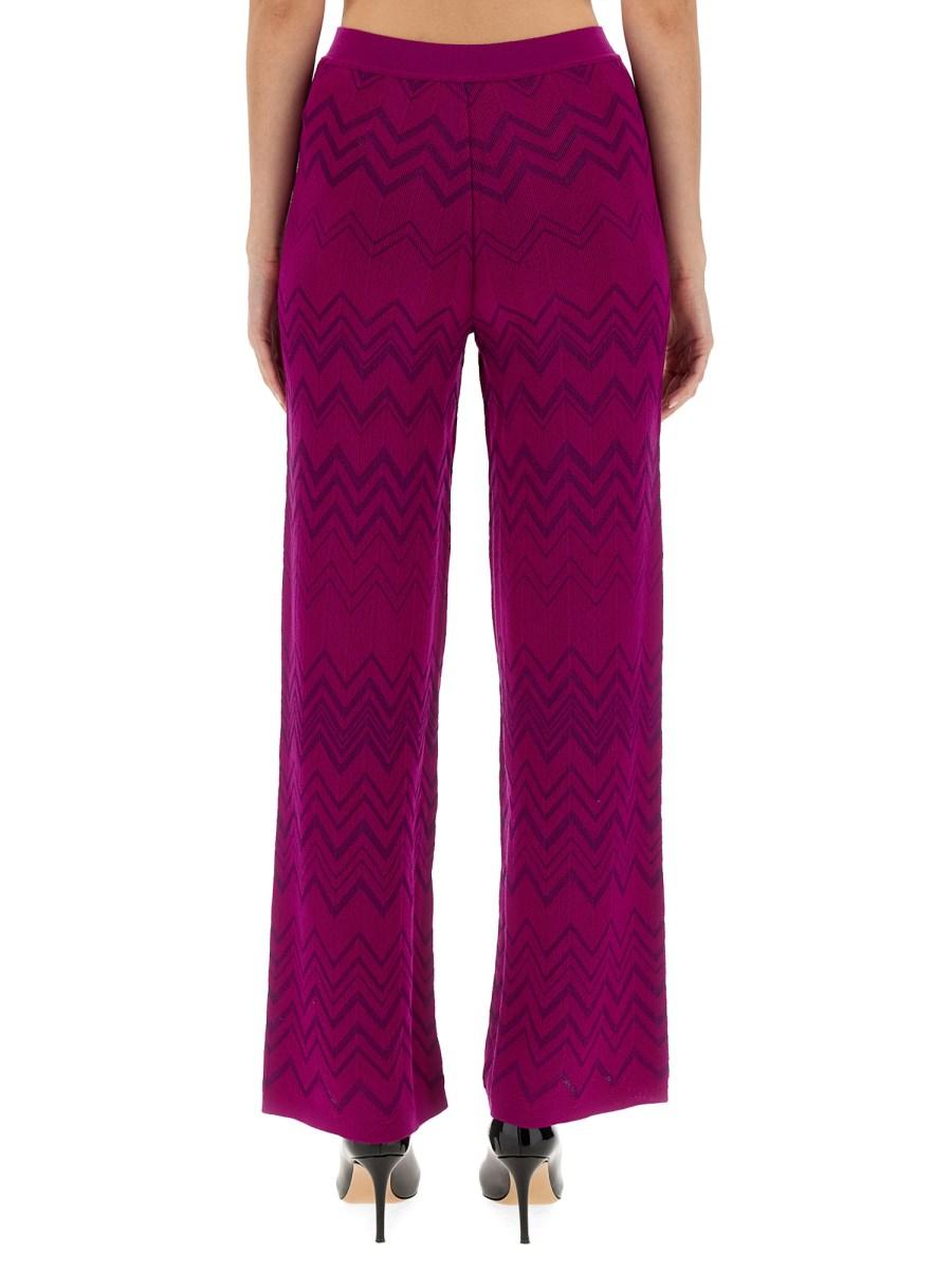MISSONI PANTALONE IN MISTO LANA A ZIG ZAG