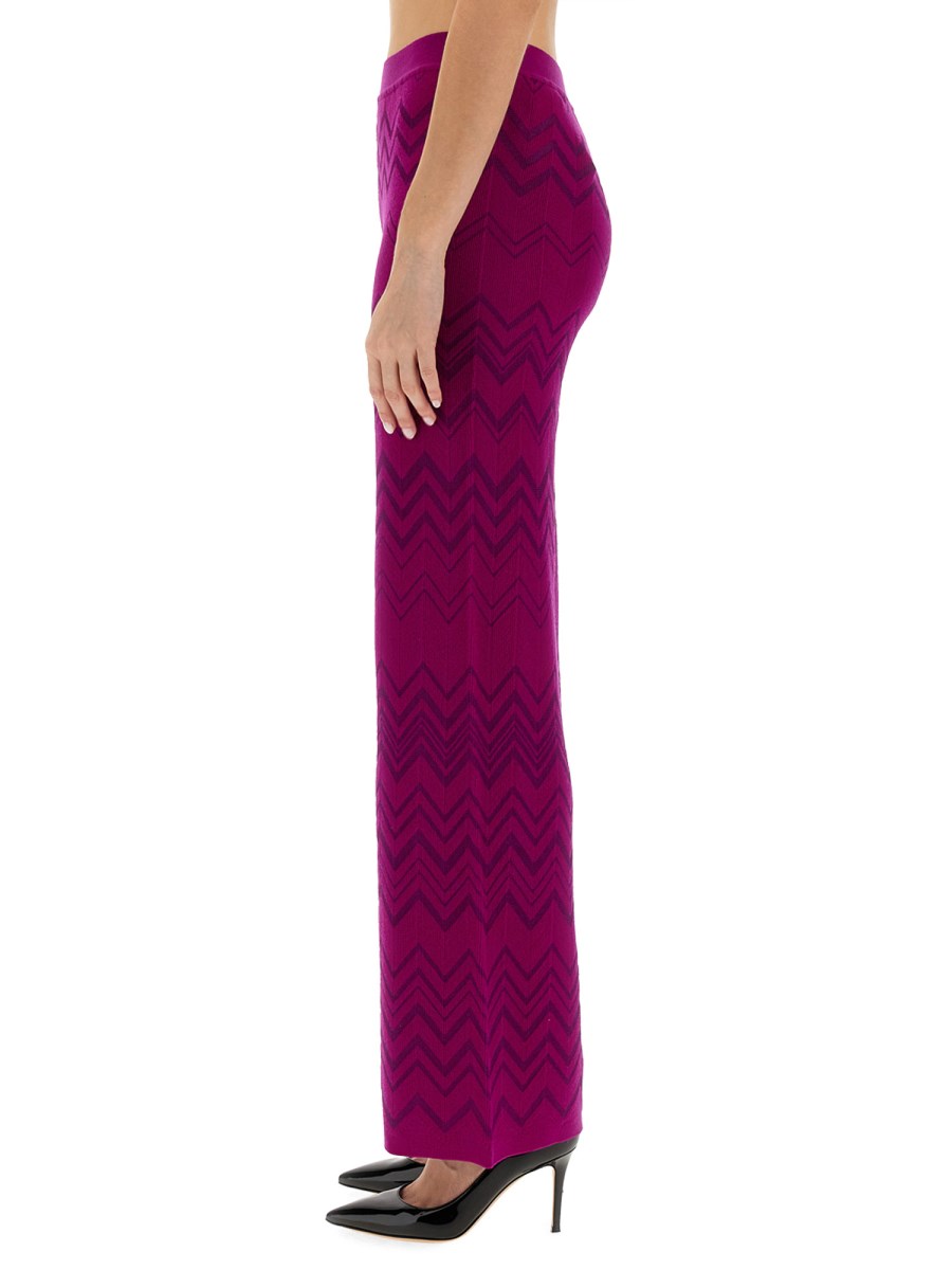 MISSONI PANTALONE IN MISTO LANA A ZIG ZAG