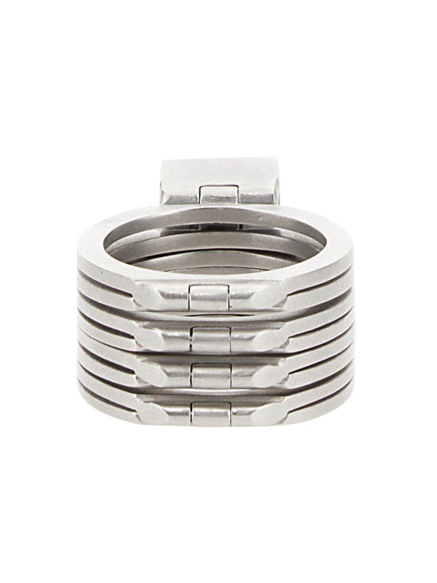 MM6 MAISON MARGIELA ANELLO CON LOGO