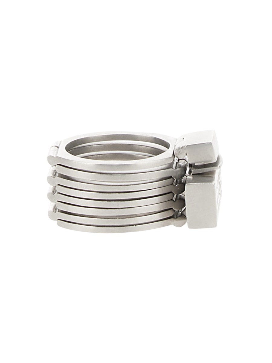 MM6 MAISON MARGIELA ANELLO CON LOGO