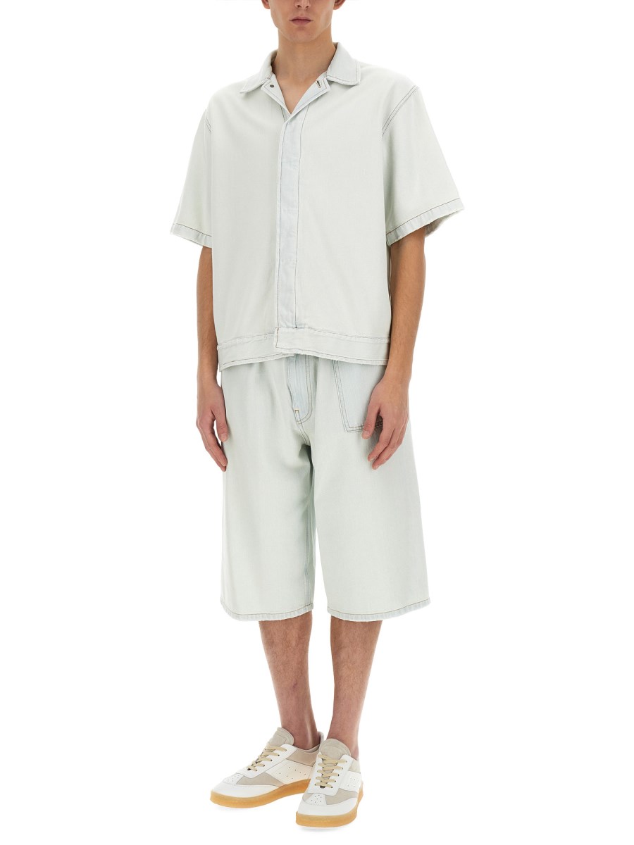 MM6 MAISON MARGIELA BERMUDA IN DENIM DI COTONE