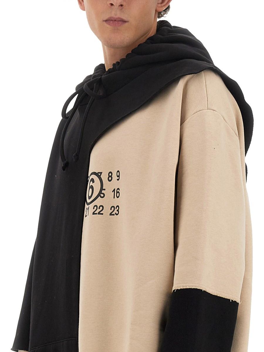 MM6 MAISON MARGIELA FELPA CON CAPPUCCIO