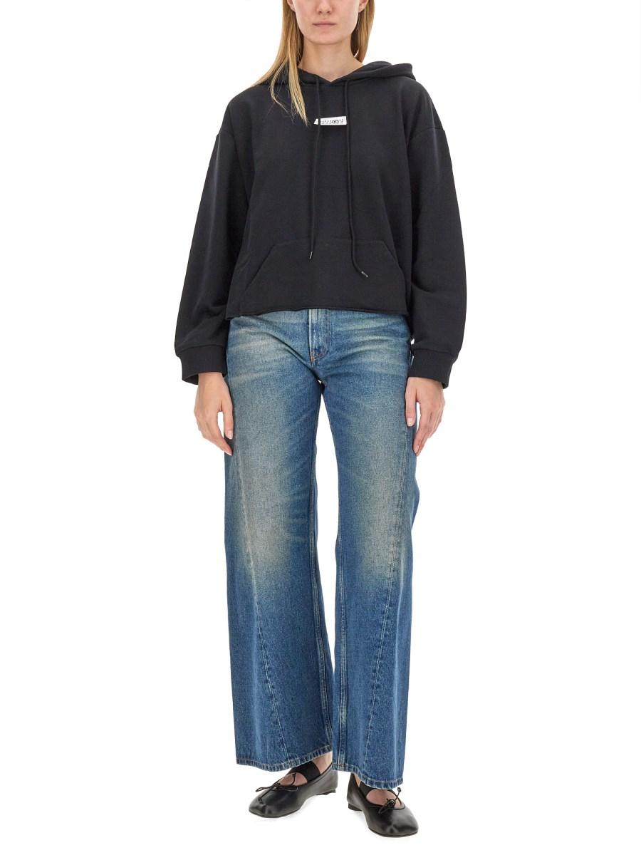 MM6 MAISON MARGIELA FELPA CON CAPPUCCIO