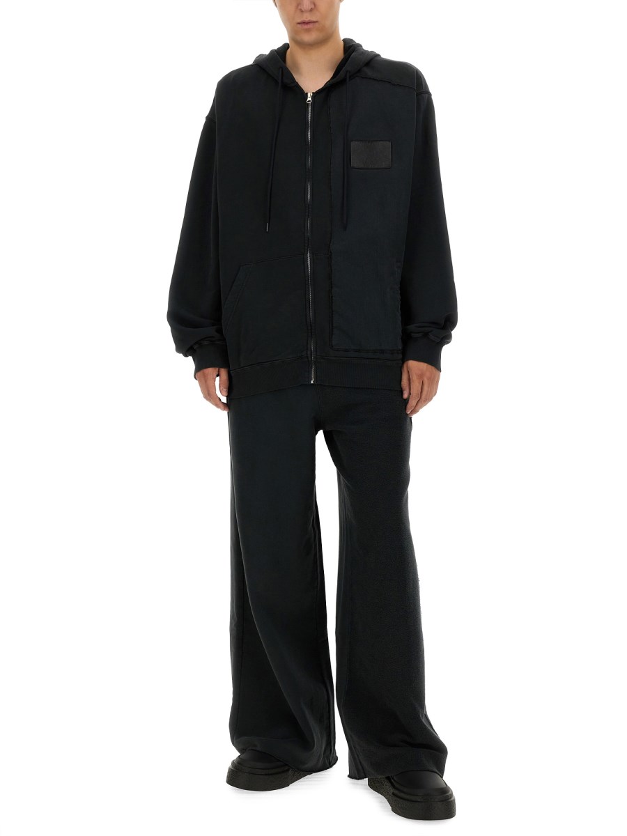 MM6 MAISON MARGIELA FELPA IN COTONE CON CAPPUCCIO