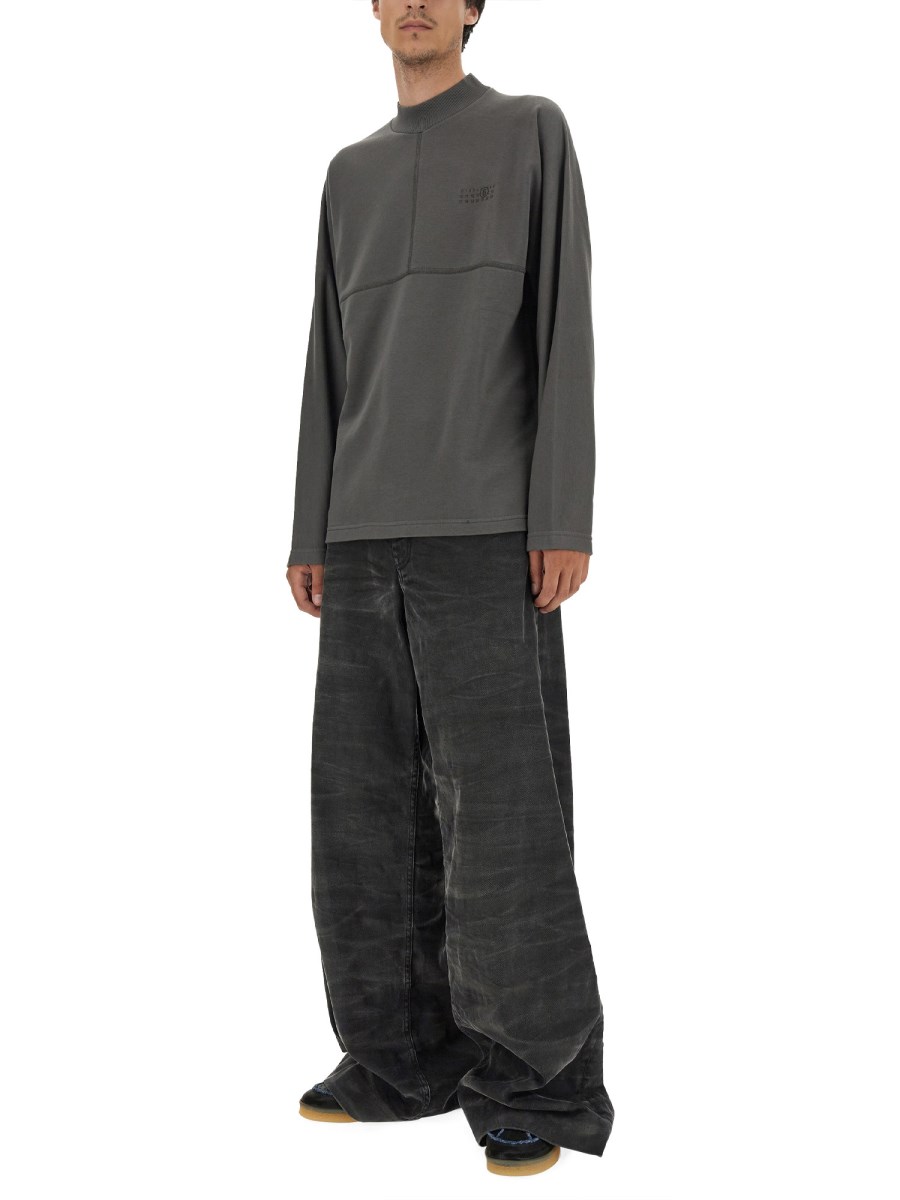 MM6 MAISON MARGIELA FELPA IN COTONE CON LOGO