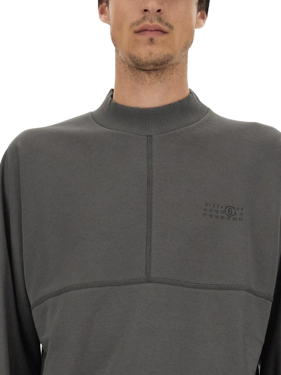 MM6 MAISON MARGIELA FELPA IN COTONE CON LOGO