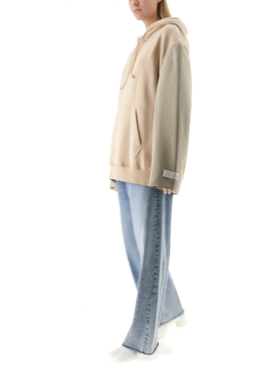 MM6 MAISON MARGIELA FELPA IN COTONE CON LOGO