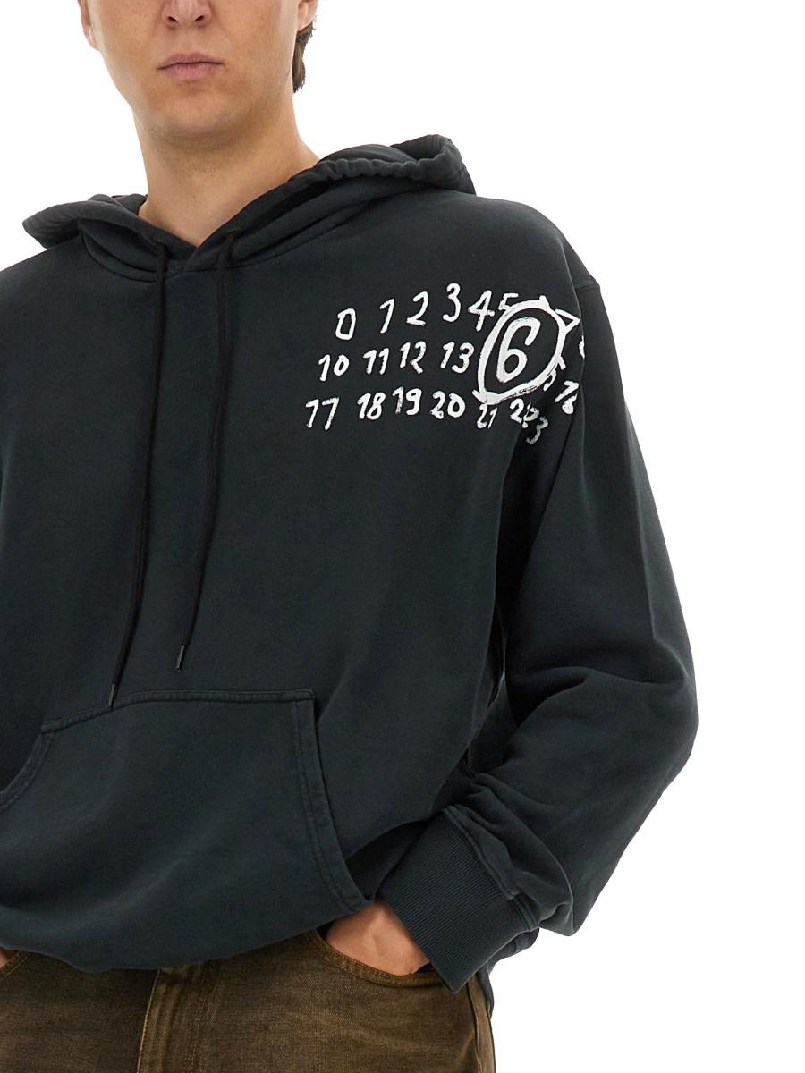 MM6 MAISON MARGIELA FELPA IN JERSEY CON CAPPUCCIO