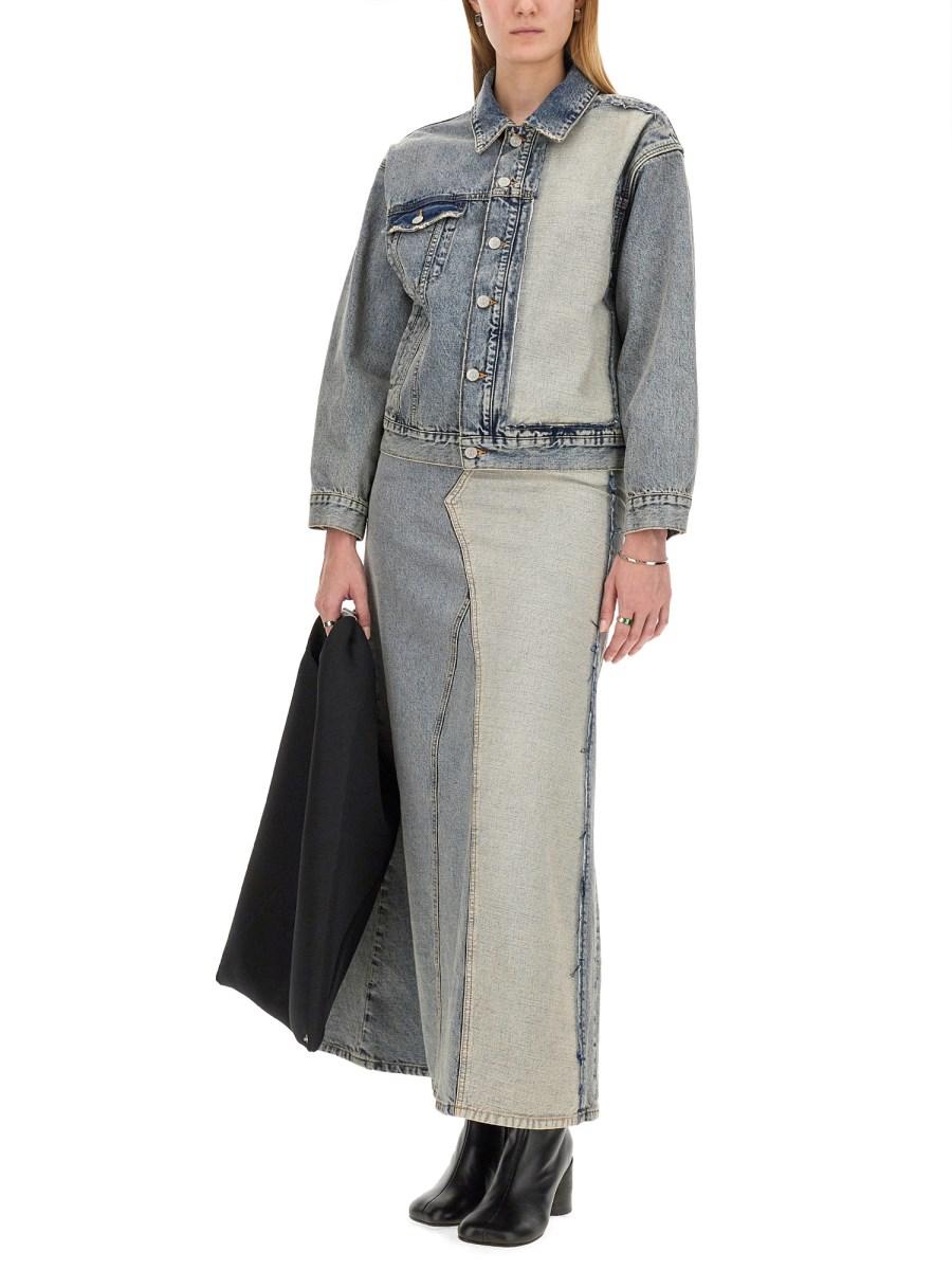 MM6 MAISON MARGIELA GONNA LUNGA IN DENIM