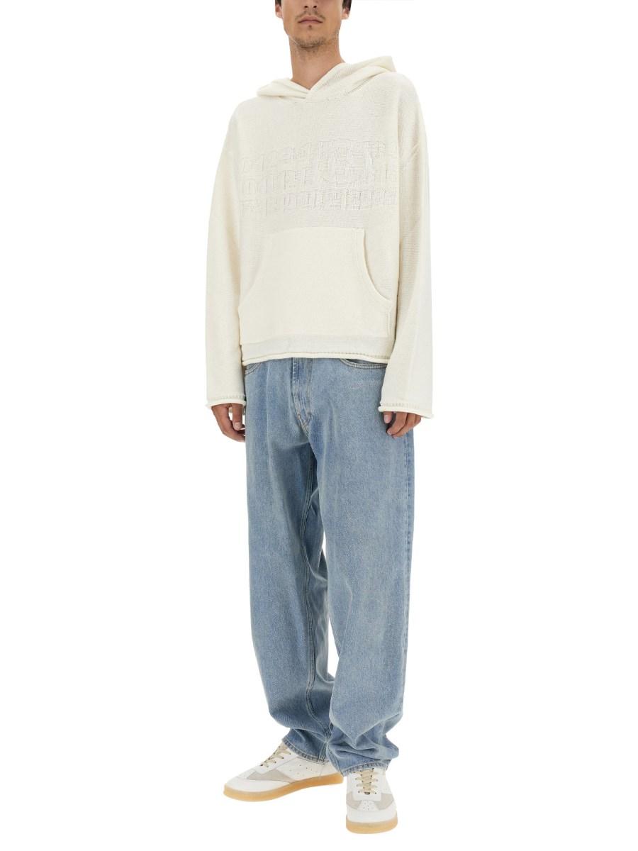 MM6 MAISON MARGIELA MAGLIA IN LANA CON LOGO