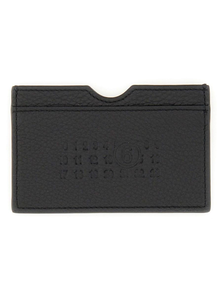 MM6 MAISON MARGIELA PORTACARTE IN PELLE CON LOGO