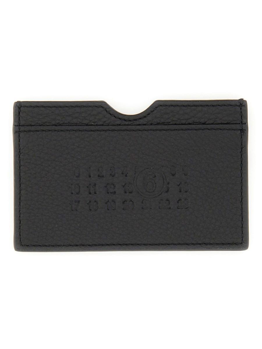 MM6 MAISON MARGIELA PORTACARTE IN PELLE CON LOGO