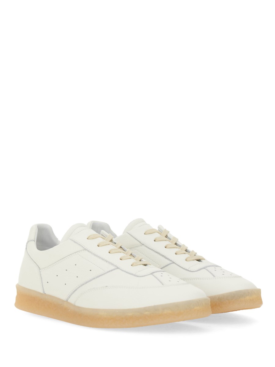 MM6 MAISON MARGIELA SNEAKER 6 COURT IN PELLE