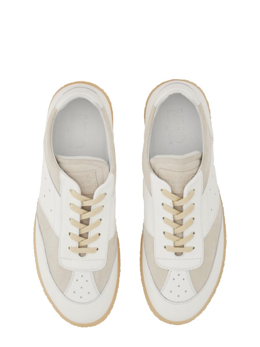 MM6 MAISON MARGIELA SNEAKER 6 COURT IN PELLE