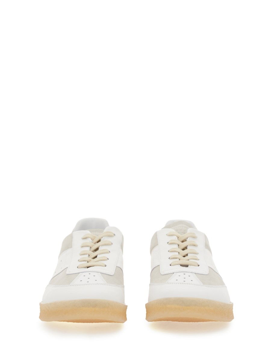 MM6 MAISON MARGIELA SNEAKER 6 COURT IN PELLE