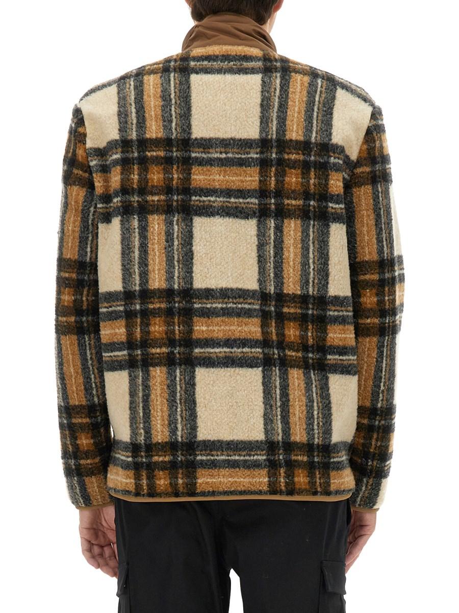 MONCLER FELPA CON ZIP EFFETTO TEDDY