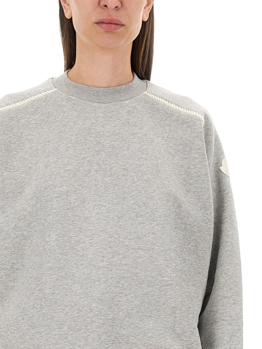 MONCLER FELPA IN COTONE CON LOGO