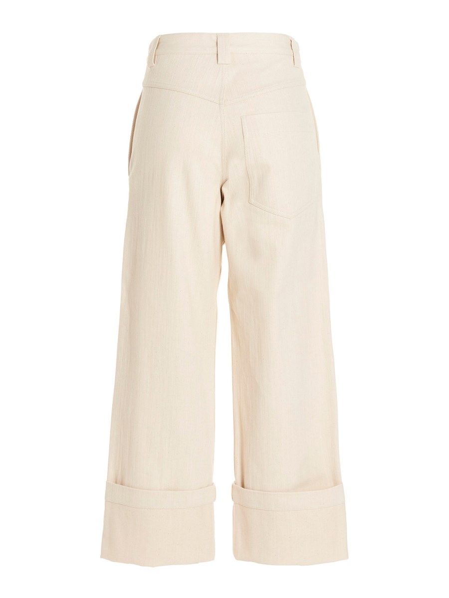 MONCLER GENIUS PANTALONE SVASATO IN COTONE