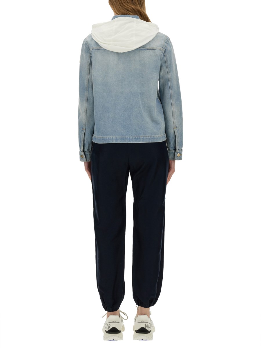 MONCLER GIACCA "MELISSA" IN DENIM DI COTONE