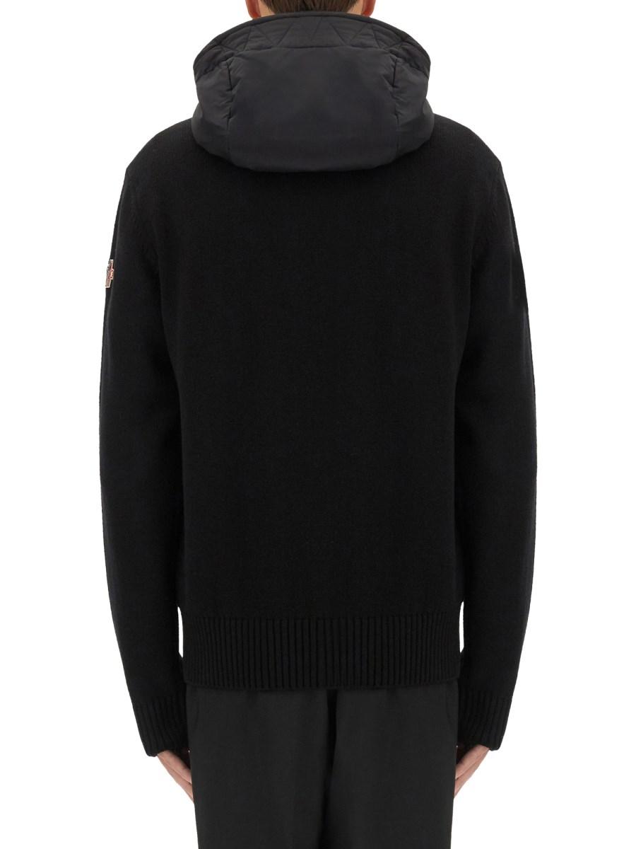 MONCLER GRENOBLE CARDIGAN CON LOGO