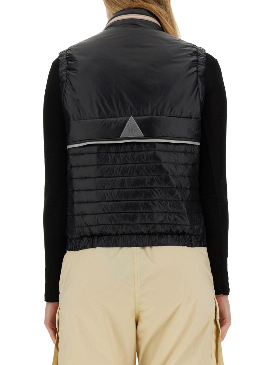 MONCLER GRENOBLE GILET IN NYLON IMBOTTITO CON LOGO