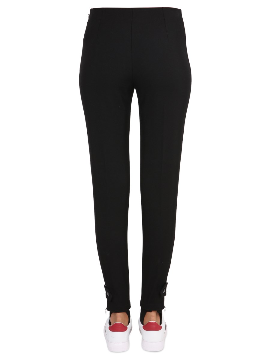 MONCLER LEGGINGS IN NYLON CON PATCH LOGO
