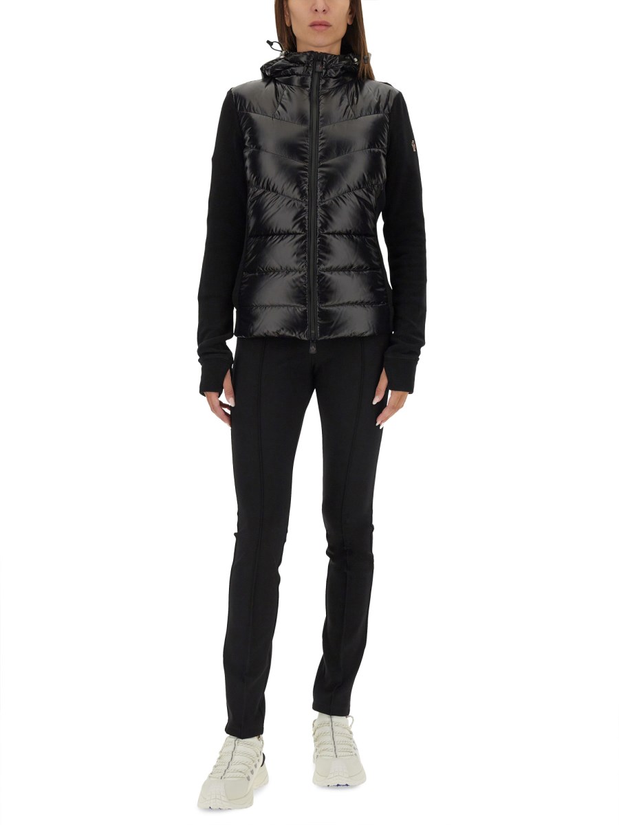 MONCLER PANTALONE CON LOGO IN TESSUTO TECNICO