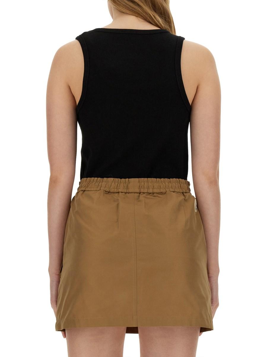 MONCLER TOP IN COTONE CON LOGO