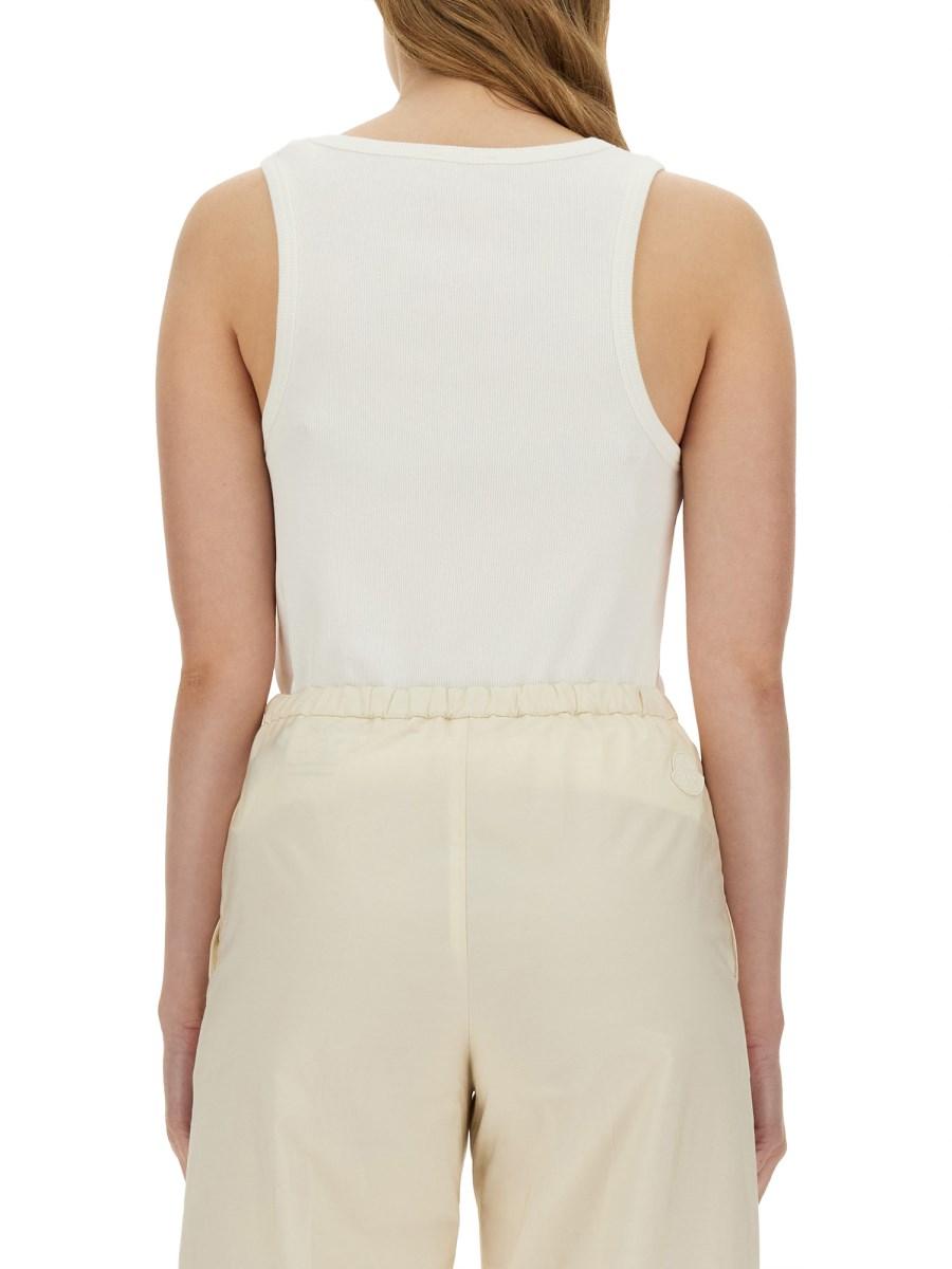 MONCLER TOP IN COTONE CON LOGO