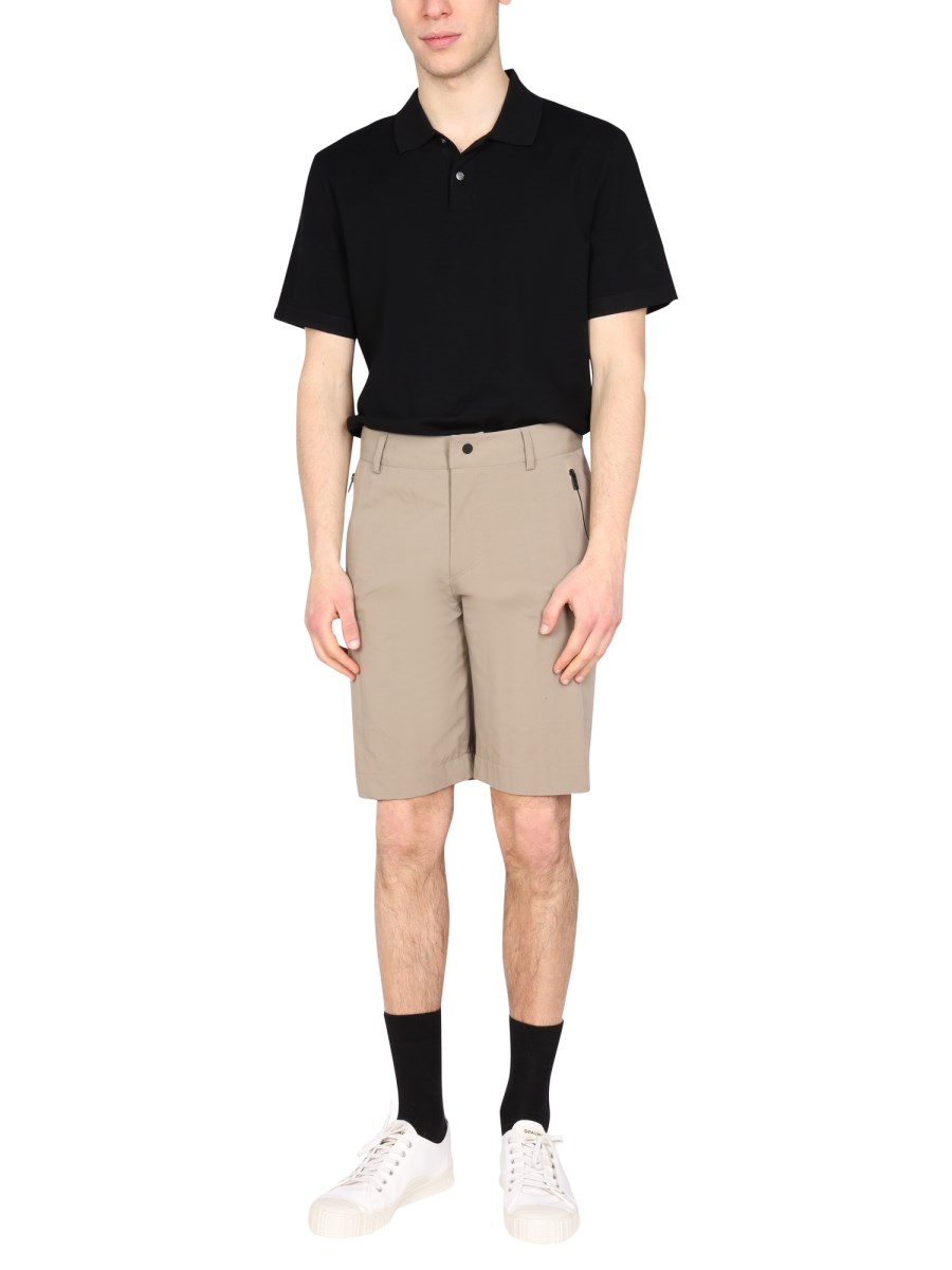 MONOBI BERMUDA IN POPELINE DI MISTO COTONE