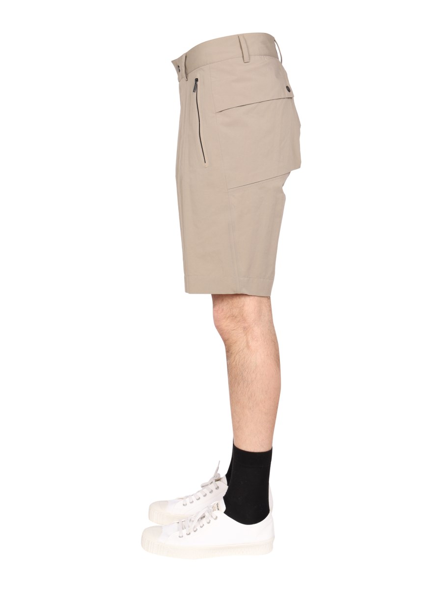 MONOBI BERMUDA IN POPELINE DI MISTO COTONE