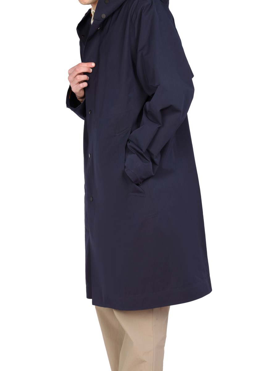 MONOBI TRENCH IN MISTO COTONE CON CAPPUCCIO