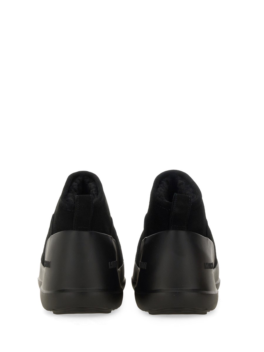 MOON BOOT STIVALE "LUNA" LOW IN PELLE SCAMOSCIATA