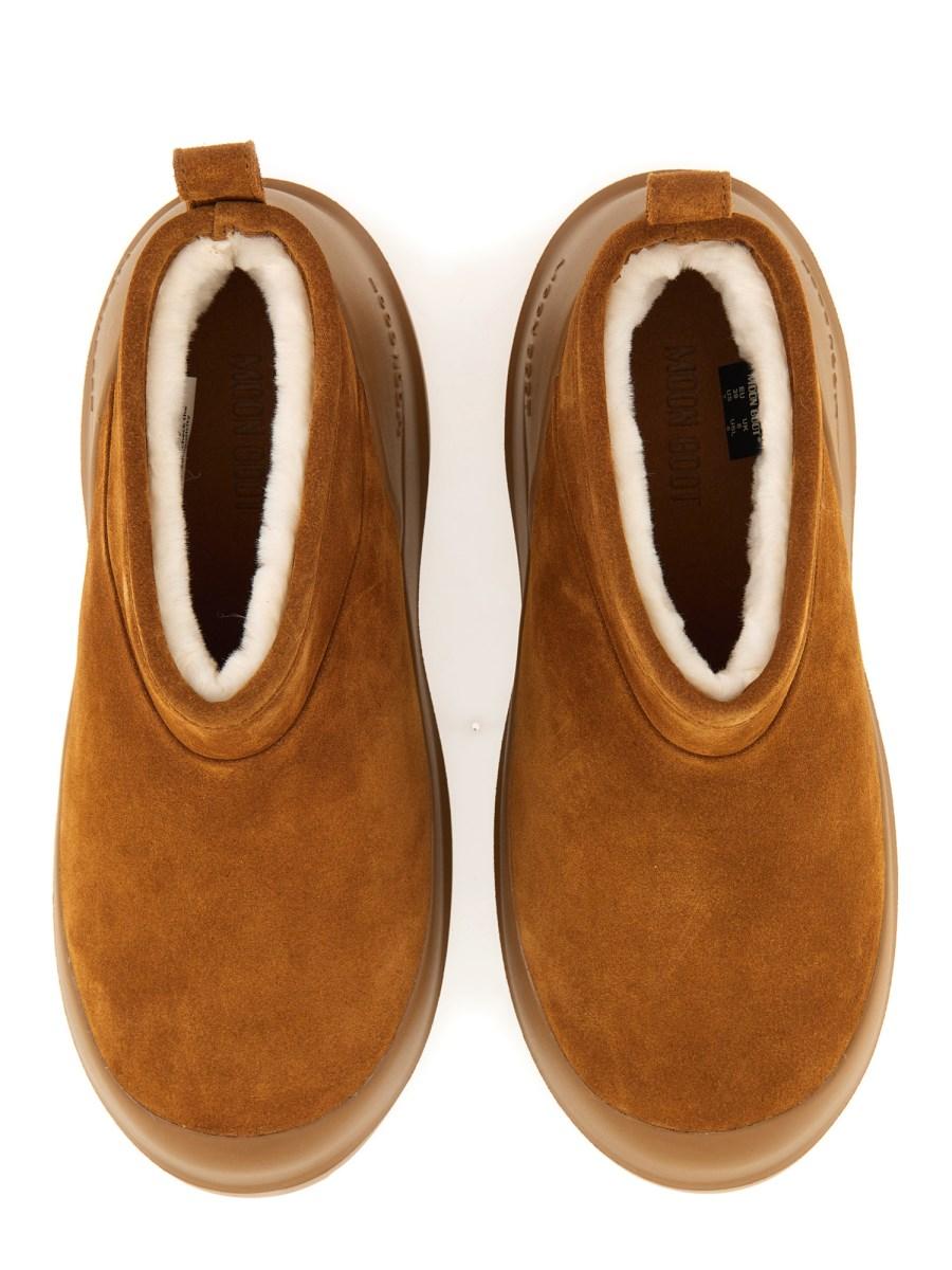 MOON BOOT STIVALE LUNA LOW IN PELLE SCAMOSCIATA