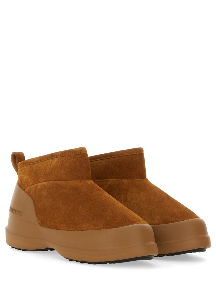 MOON BOOT STIVALE LUNA LOW IN PELLE SCAMOSCIATA